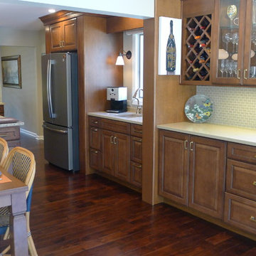 Spacious kitchen with room to entertain.