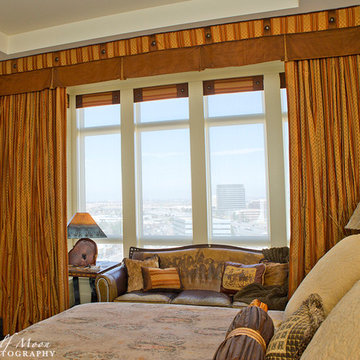 Custom-made drapery panels-after window treatments