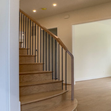 Project #144 | Slightly Curved Transitional Staircase