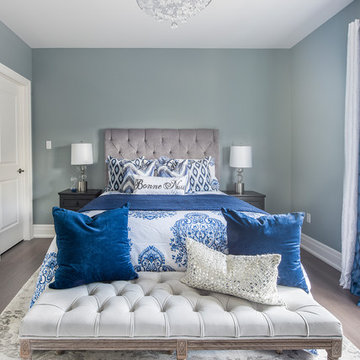 Modern Navy Blue Bedroom