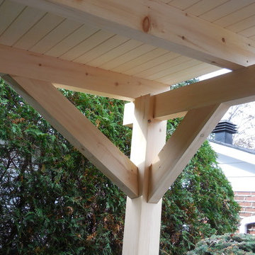 Voici un projet que nous avons fait il ya quelques années .. sauna et barbecue
