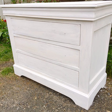 Réalisation patine à l'ancienne sur une commode