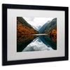 Philippe Hugonnard 'Mirror Lake' Art, Black Frame, White Matte, 20"x16"