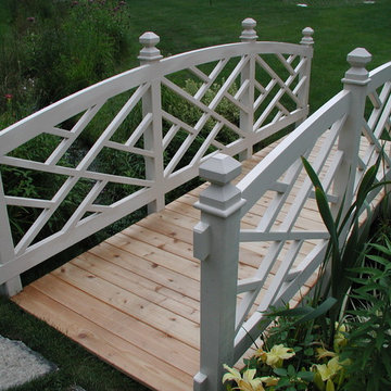 Garden Bridges, Pergola, and Flowers