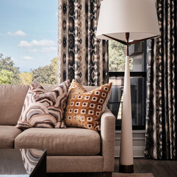 Warm textures and colors in a contemporary home