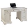 Naples White Pedestal Desk