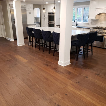 Hand Scraped, Wire Brushed, Dark Hardwood