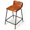 Butler Ludlow Leather and Metal Counter Stool