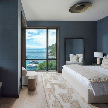 Crystal Bay Scandinavian Lake House Bedroom