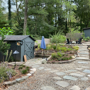 Conservation and rain gardens landscape