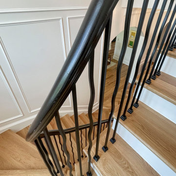 Project #106 | Winding Staircase with Modern Balustrade