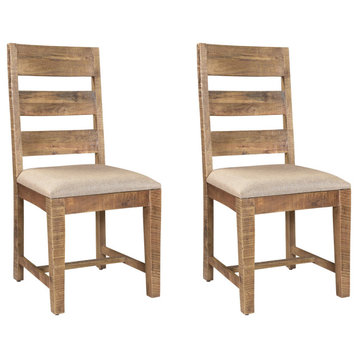Stafford Slat Back Upholstered Dining Chair, Set of 2