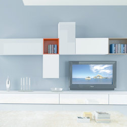 Modern Wall Unit 3D 18 by Artigian Mobili - $2,855.00 - Entertainment Centers And Tv Stands