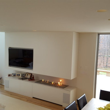 Open Custom Fireplace