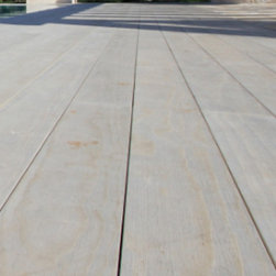 Brushed and coated Accoya decking - Deck Tiles And Planks