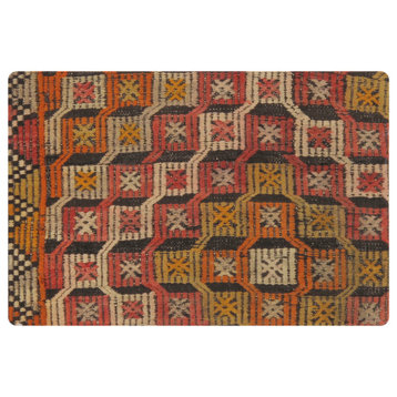 Pasargad Home Vintage Kilim Multi Pillow Cover, 16"x24"