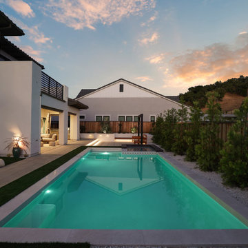 Backyard Transformation with Pool, BBQ & Volleyball Court