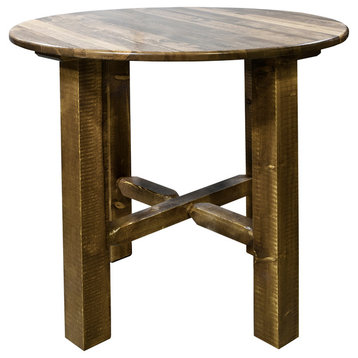 Homestead Collection Bistro Table, Stain and Clear Lacquer Finish