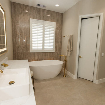 Lux Modern Spa Master bathroom