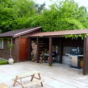 Log Store & BBQ Area