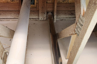 Replace thru-garage dryer vent with vertical thru roof