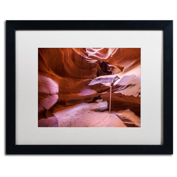 'Weeping Sand' Matted Framed Canvas Art by Pierre Leclerc