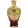 GlassOfVenice Murano Glass Decanter Set With Six Small Glasses 24K Gold Leaf - R