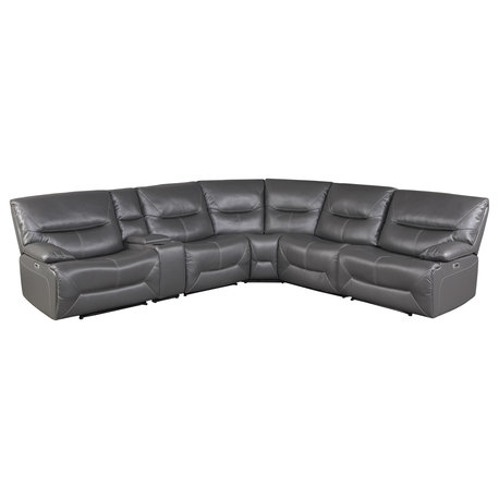 Viggo Sectional Collection, 6-Pieces Power Reclining  Sectional Set (C)