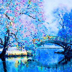 Snow Bridge - Paintings
