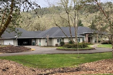 Example of a classic exterior home design in Other