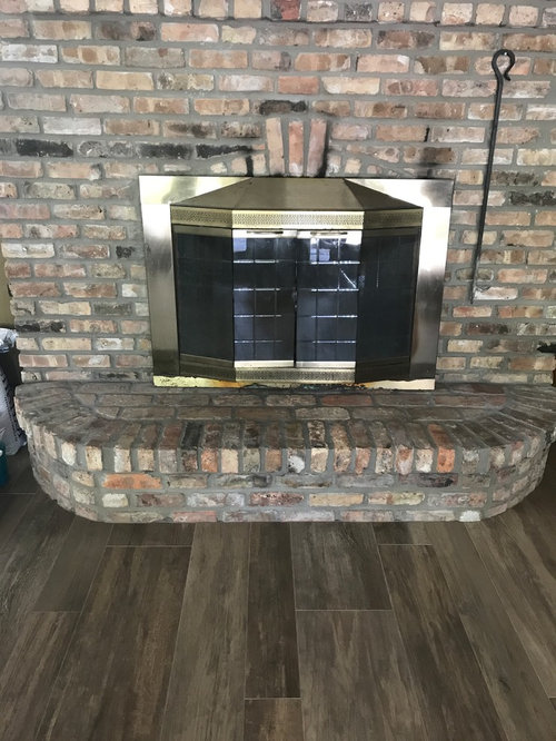 Double Sided Brick Fireplace Doors
