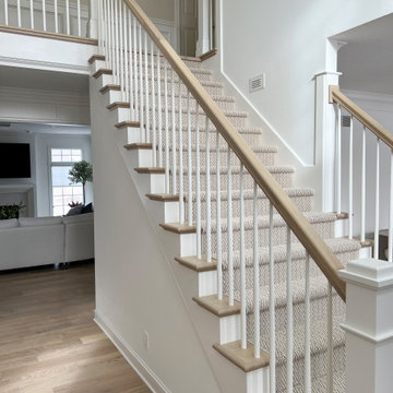 White Oak and White Staircase
