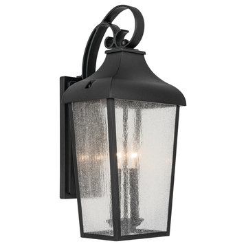 Kichler 49737 Forestdale 2 Light 22" Tall Outdoor Wall Sconce - Textured Black