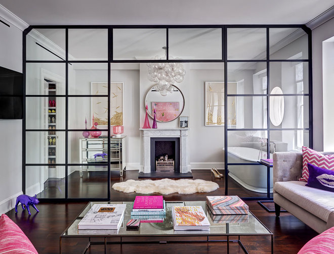 Eclectic Living Room by Tamara Eaton Design