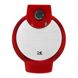 Red Metallic Heart Shape Waffle Maker - Waffle Makers