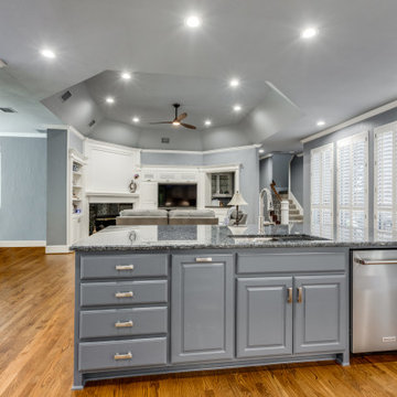 Kitchen Remodel with Storm-Ready Cellar and Hidden Bathroom Storage in Plano
