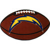 NFL San Diego Chargers Football Shaped Accent Floor Rug