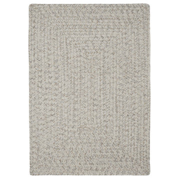 8' x 10' Modern Solid Colored Indoor Outdoor Area Rug - Ivory