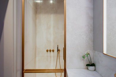Inspiration for a shower room bathroom in London.