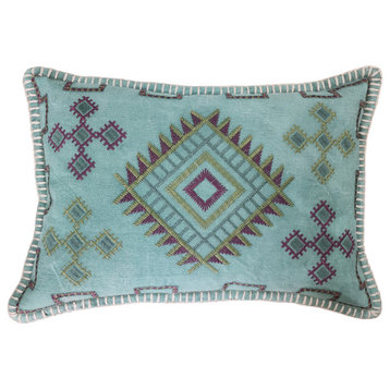 Embroidered Kilim Style Pillow