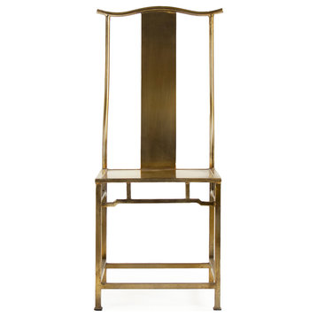 Avent Side Chair, Antique Gold