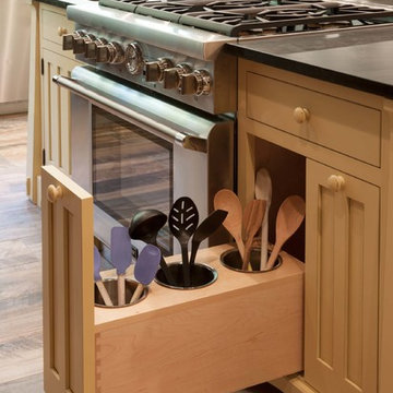 Arts & Crafts Kitchen with Craftsman Door Style