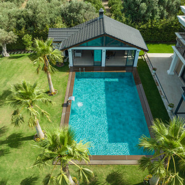 Antique Grey Porcelain Tiles -Urla,İzmir Villa