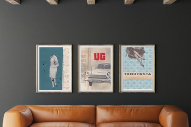 Example of a 1950s living room design in Aalborg