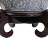 Dark Mahogany Color 4-Legged Oriental Fish Bowl Stand, 10.5