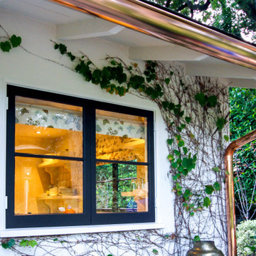 Copper Half round rain gutters Altadena