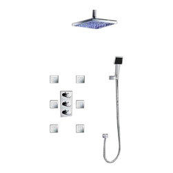Trialo Solid Brass Color Changing Water Powered Led Shower - Showerheads And Body Sprays