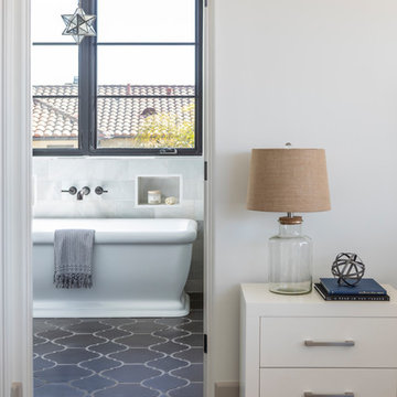 Modern Spanish Interpretation in Los Angeles Master Bath