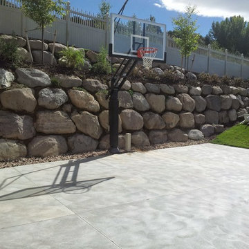 Alan J's Pro Dunk Platinum Basketball System on a 36x28 in Bountiful, UT