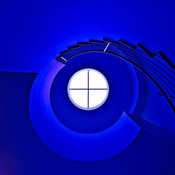 Sculptural spiral stair case